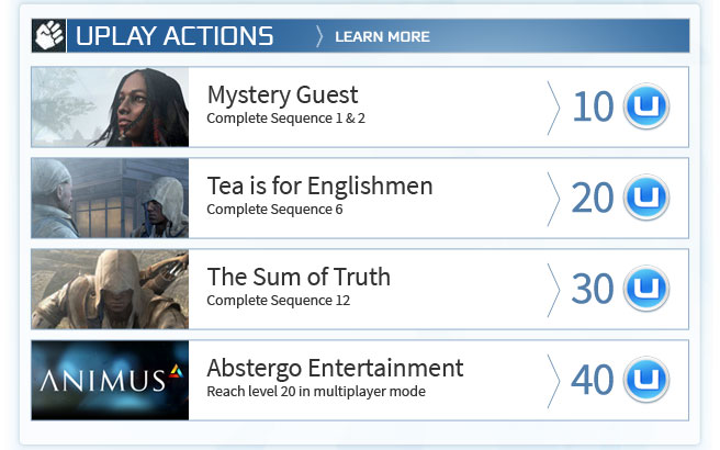 Uplay Actions - Learn More