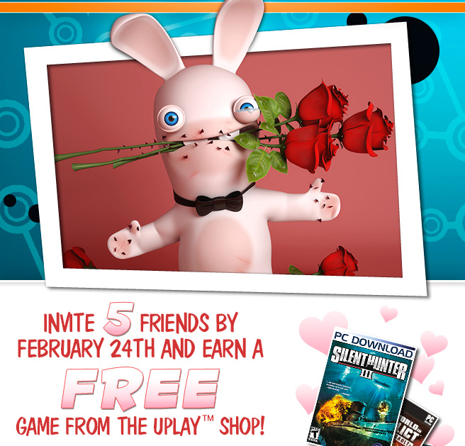 Invite 5 Friends By February 24th And Earn A FREE Game From The Uplay Shop!