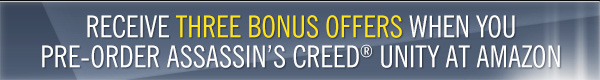 Pre-Order at Amazon and Recieve Three Bonus Offers