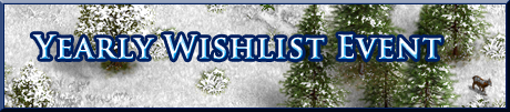 Christmas Wishlist Event!