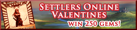 Settlers Online Valentines Contest - Win 250 Gems!